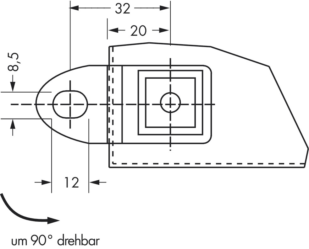 Wandanschlusswinkel Serie 850 vz m.Schrauben ST Mit Schraubzubehör