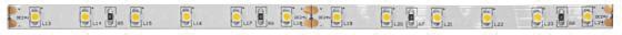 LED-Lichtband 4,8W/m ws 2700K 60Stk/m IP00 DC LED nicht austauschbar 5000mm
