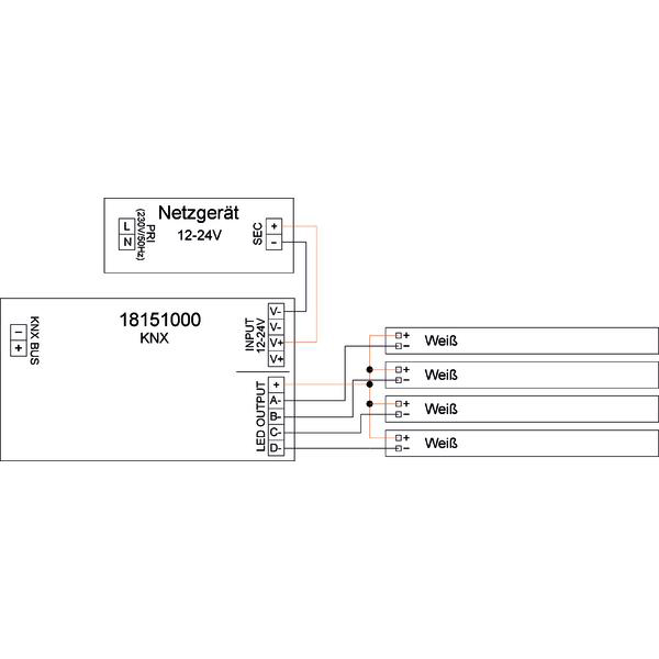 Dimmaktor KNX 24-240W 4Ausg