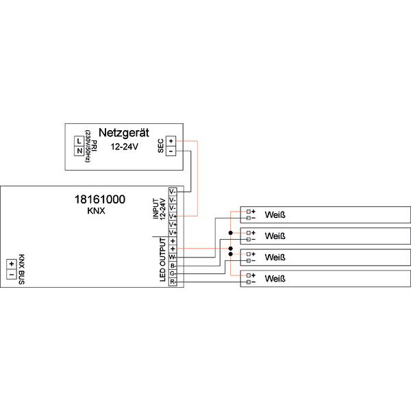 Dimmaktor KNX 24-240W REG 4Ausg