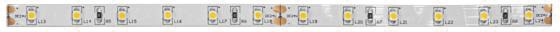 LED-Lichtband 4,8W/m bl 60Stk/m IP00 DC 24V LED nicht austauschbar 100mm