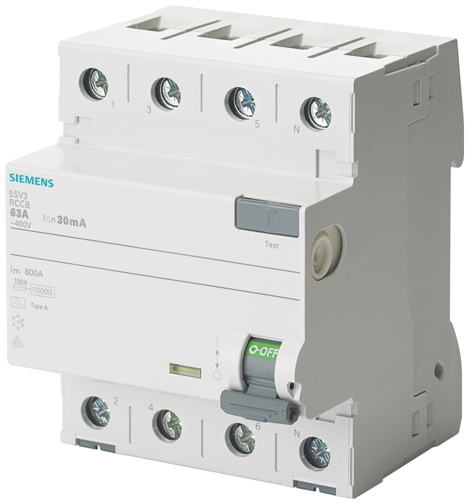 FI-Schutzschalter A 4p 440V 40A 0,03A 4TE REG 10kA 3kA/stoß