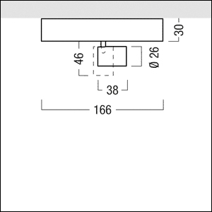 LED-Anbaustrahler 4,8W SUPERSYSTEM 3000K 279lm Konv 1LED Alu IP20 ws mt NV-Adapt