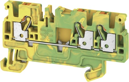 Schutzleiter-Reihenklemme 0,5-2,5qmm gn/ge 1Etage APL_erf. Hutschiene TH35