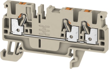 Reihenklemme 0,5-2,5qmm 1Etage 3kl bg 24A Hut-/G-Schiene TH35/G32