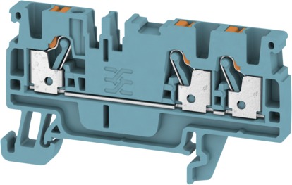 Reihenklemme 0,5-2,5qmm 1Etage 3kl bl 24A Hut-/G-Schiene TH35/G32