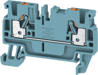 Reihenklemme 0,5-2,5qmm 1Etage 2kl bl 24A Hut-/G-Schiene TH35/G32