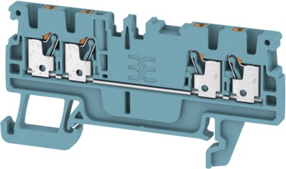 Reihenklemme 0,5-1,5qmm 1Etage 4kl bl 17,5A Hut-/G-Schiene TH35/G32