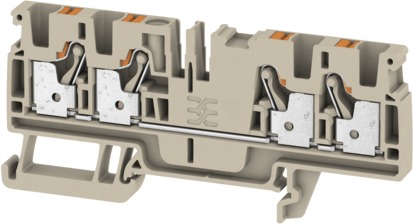 Reihenklemme 0,5-4qmm 1Etage 4kl bg 32A Hut-/G-Schiene TH35/G32
