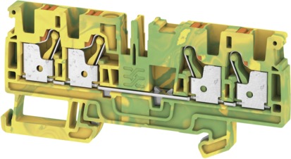 Schutzleiter-Reihenklemme 0,5-4qmm gn/ge 1Etage APL_erf. Hutschiene TH35