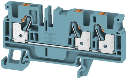 Reihenklemme 0,5-4qmm 1Etage 3kl bl 32A TS35 Hutschiene TH35