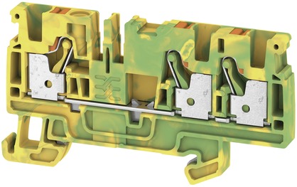 Schutzleiter-Reihenklemme 0,5-4qmm gn/ge 1Etage APL_erf. Hutschiene TH35