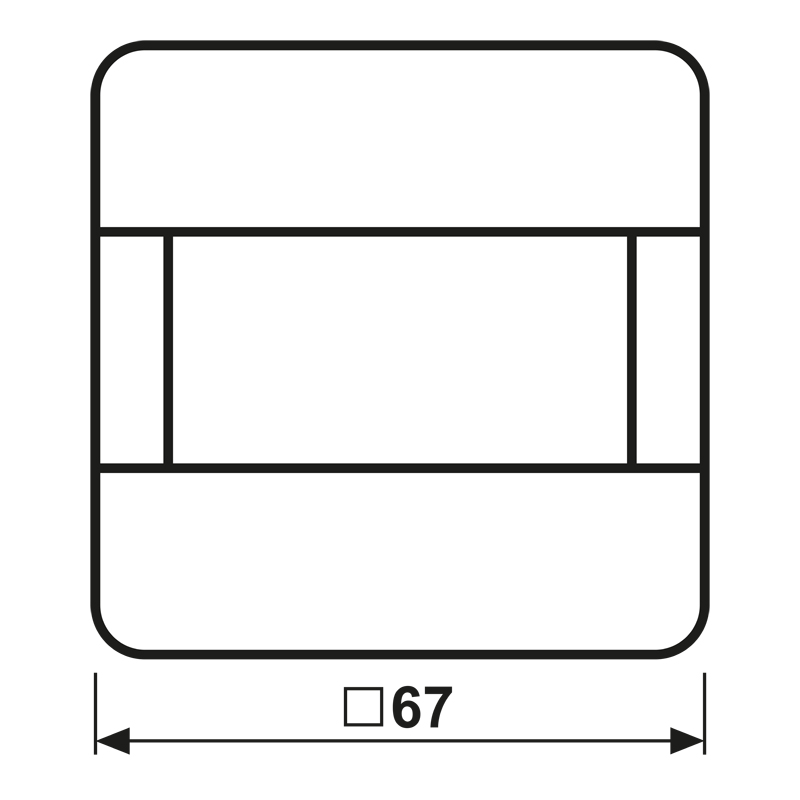 Bewegungsmelder-Bus KNX CD UP cws 0-180° v6° 1,1m Reichweite: 8m