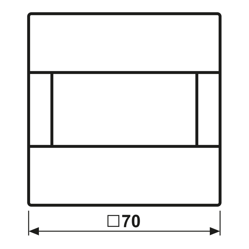 Bewegungsmelder-Bus KNX LS UP aws 0-180° v6° 1,1m Reichweite: 8m