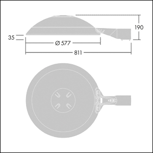 LED-Ansatzleuchte 79W Thor 60mm 3000K II 9870lm anth EVG Alu Gl_opal IP66