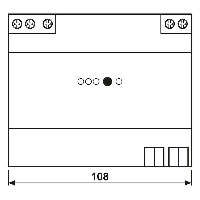 Spannungsversorgung KNX 6TE 1280mA REG pufferb.Spg Busspannung pufferbar