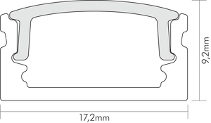 Profil IP20 2000x17,2x9,2mm Zubehör