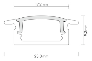 Profil IP20 2000x23,3x9,2mm Zubehör