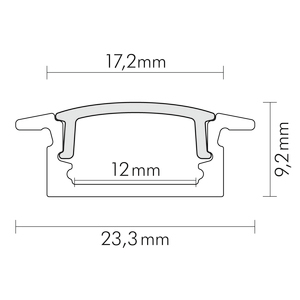 Profil IP20 2000x23,3x9,2mm Zubehör