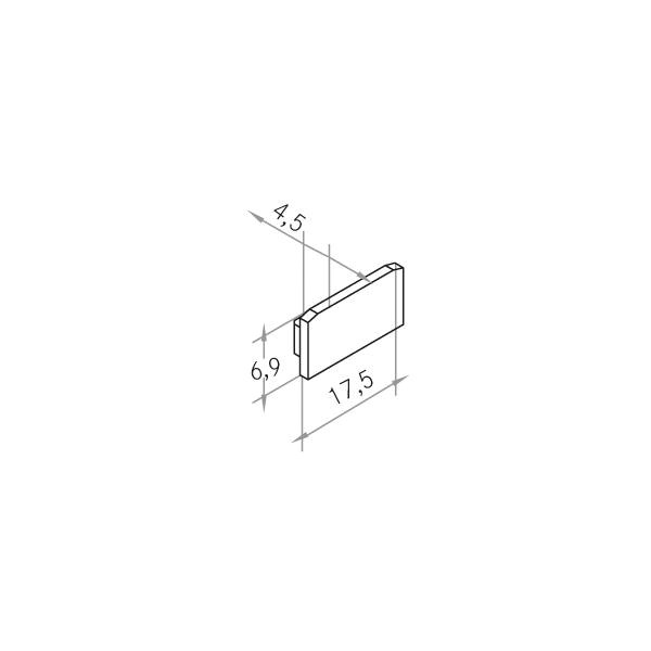 Endkappe ws Kst L6,9mm H4,5mm