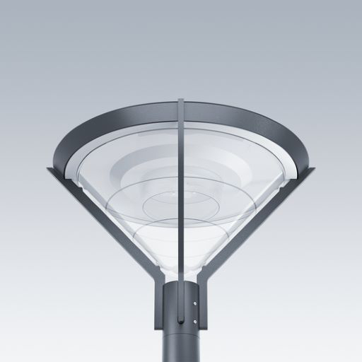 LED-Aufsatzleuchte 40W AvenueF2 76mm gr 3000K 3646lm EVG Alu Kst_tr IP66