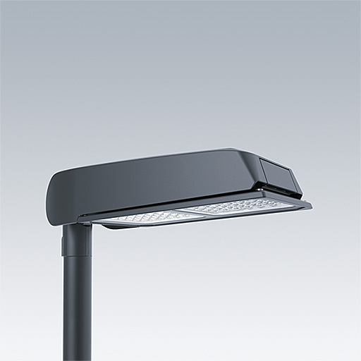 LED-Straßenleuchte 50W CiviTEQ Aufs/Ans 60mm 3000K 7463lm anth EVG Alu Gl_tr II