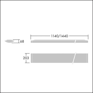 LED-Sicherheitsleuchte IQ Wave 42W 4000K 4900lm 1LED Deckenanb IP40 Prüftaste