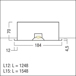 LED-Deckeneinbauleuchte MIREL 31,1W ws 4000K 4470lm Konv Dimmung DALI IP20