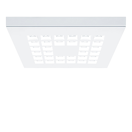 LED-Deckenanbauleuchte MIRL 17,5W 3000K 2700lm ws Konv IP40 600x600x52mm