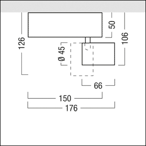 LED-Schienenstrahler 12W SUPERSYSTEM Alu 4000K 633lm Konv Dimmung DALI 1LED IP20