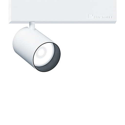 LED-Schienenstrahler 12W SUPERSYSTEM Alu 3000K 650lm Konv 1LED IP20 ws mt 3Ph