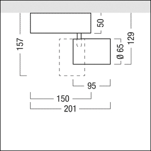 LED-Schienenstrahler 24W SUPERSYSTEM Alu 4000K 1234lm Konv Dimmung DALI 1LED IP20