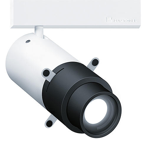 LED-Schienenstrahler 14W SUPERSYSTEM Alu 3000K 750lm Konv 1LED IP20 ws mt 3Ph