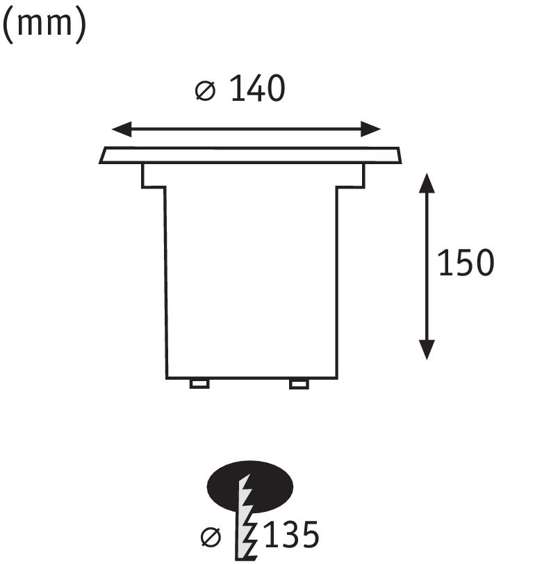 LED-Bodeneinbauleuchte Plug&amp;Shine 6W 24V 3000K LED nicht austauschbar 1LED 490lm