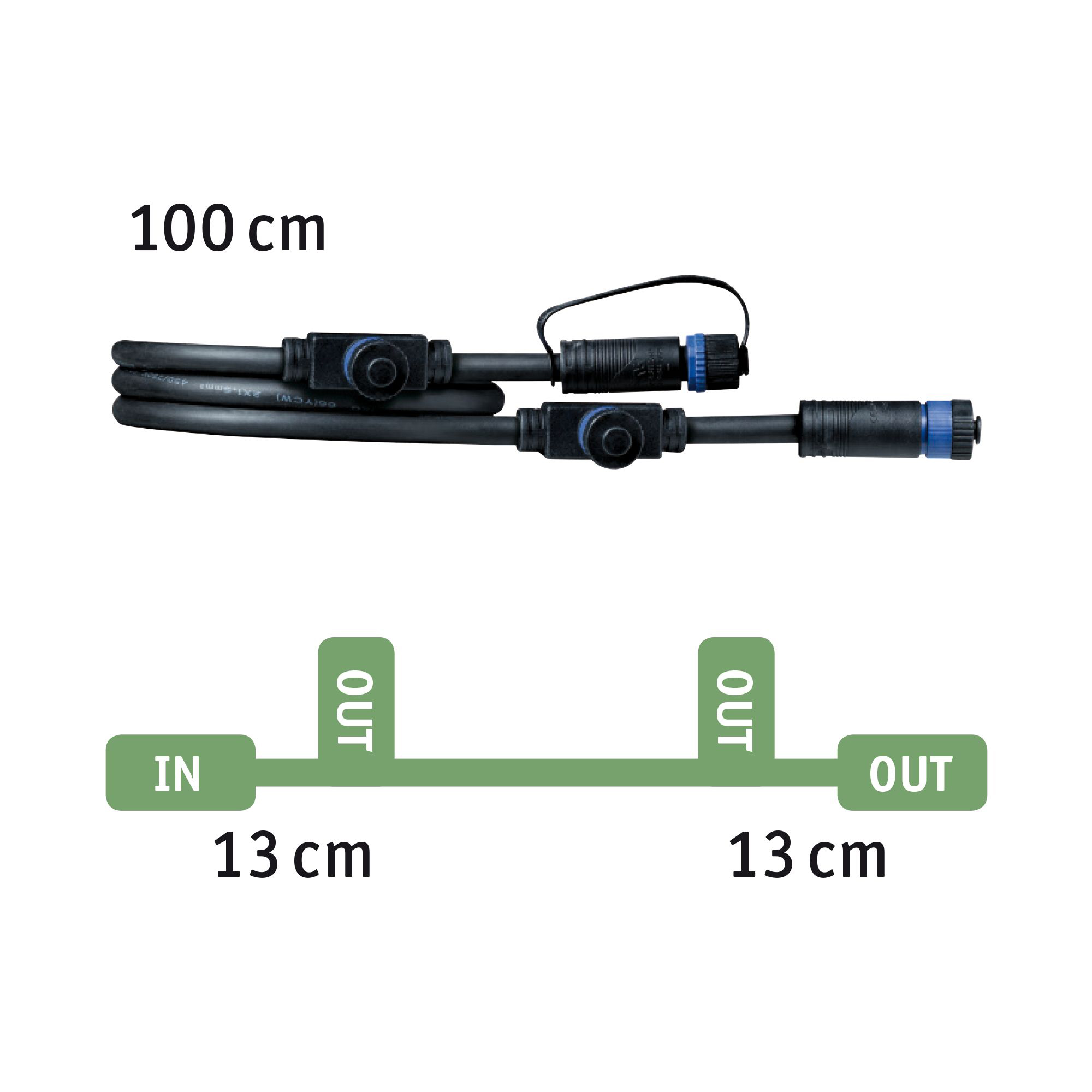 Verbindungskabel Plug&amp;Shine sw 2p 1000mm