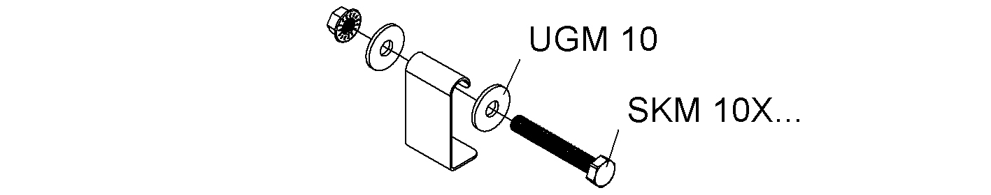 Hängestiel-Distanzprofil U-Profil ST