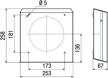 Lüftungsgitter Alu 258x253mm Be/Entlüft