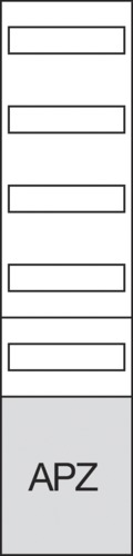 Verteilerfeld 3x12TE APZ 1xRfZ m.Ausschn Abschlusspunkt Zählerplatz (APZ)