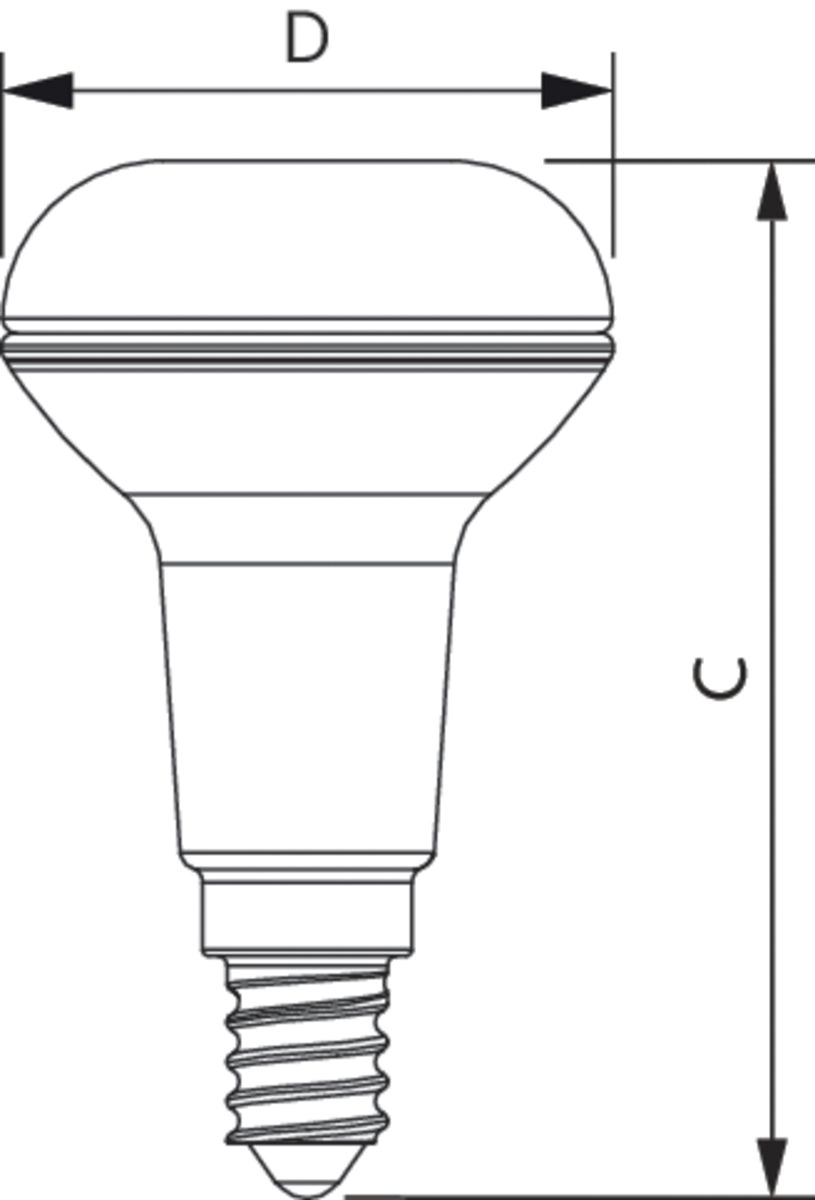 LED-Reflektorlampe E14 CorePro R50 2,8W 2700K ws 210lm F 36° AC Ø50x84mm