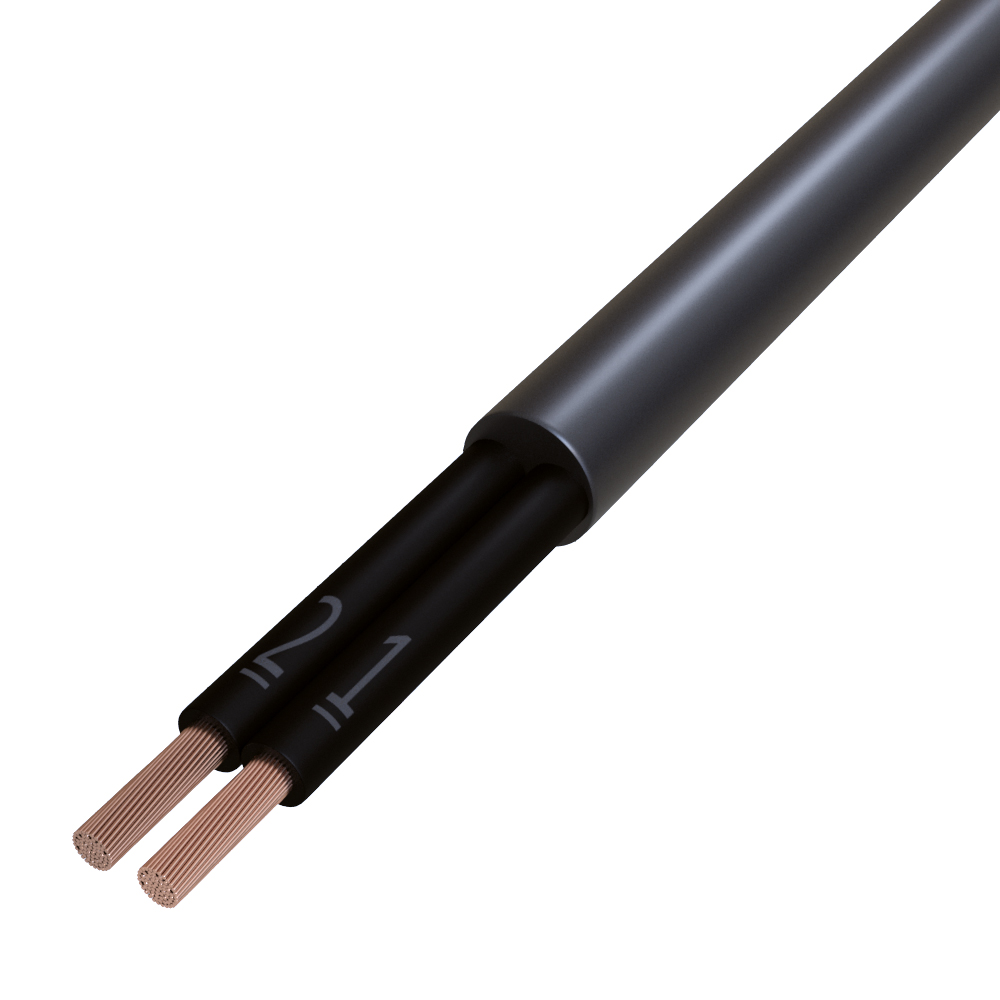 PVC-Steuerleitung JZ-604 TC 2x1 sw TRS PVC Polyvinylchlorid (PVC) Ziffer