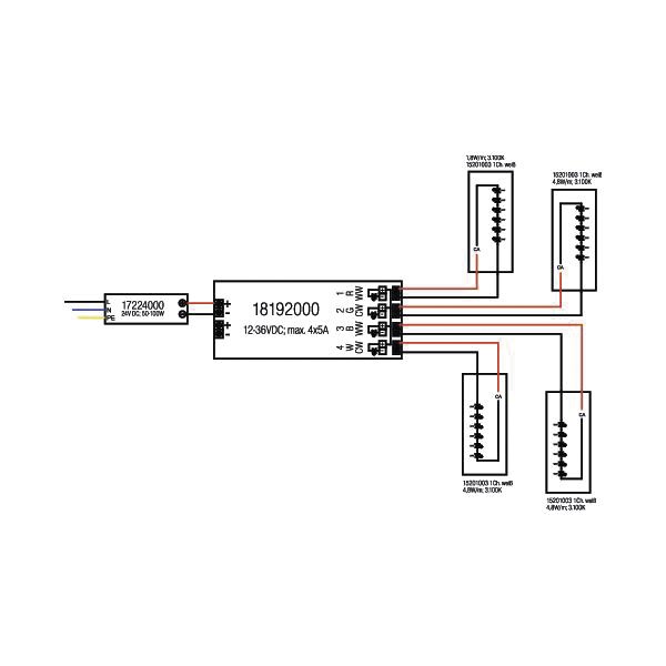 Fernbedienung 6f Funk sw vorprogr lernfg