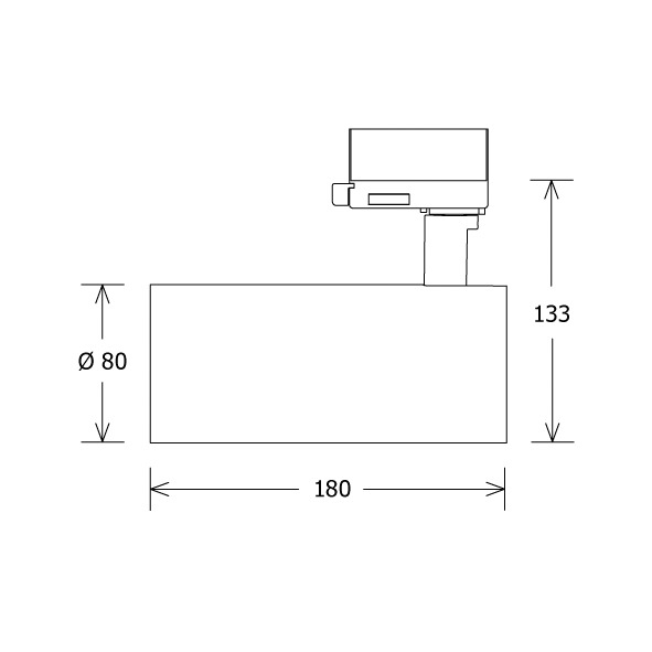 LED-Schienenstrahler 24,6 Jamie 4000K si 2430lm Konv Dimmung DALI 1LED Alu IP20