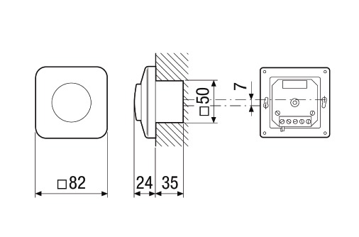 Drehzahlsteller AP/UP ws 2,5A 230V 1ph stufenl an Leistungsregelung stufenlos