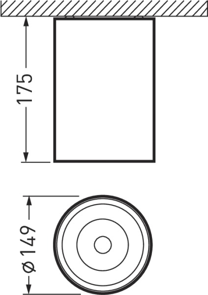 LED-Anbaustrahler 19W 4000K 2000lm Konv DALI Dimmung DALI 1LED Alu IP20 ws mt