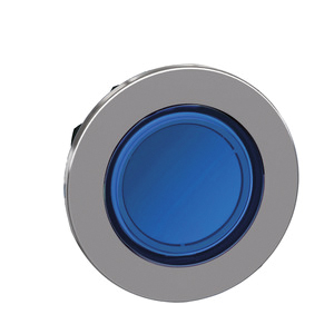 Drucktaster Front 1f bl Ø30,5mm rnd IP66 Tastend