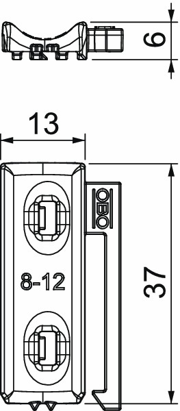 Gegenwanne 8-12mm Kst