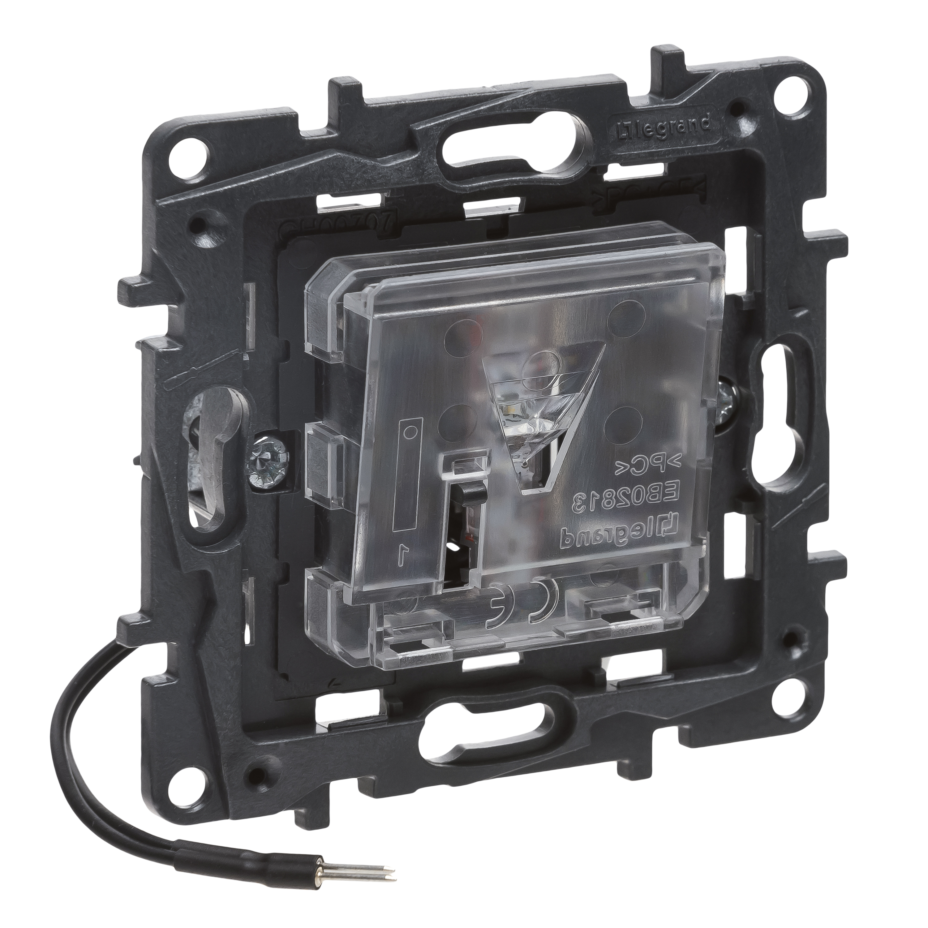 Wipptaster-Modul 1W UP m.Bel IP20 mt Mit Beleuchtung