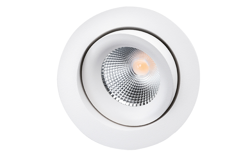 LED-Einbaustrahler 7W Junistar Lux Konv IsoSafe 1LED 4000K 620lm Alu IP44 ws mt