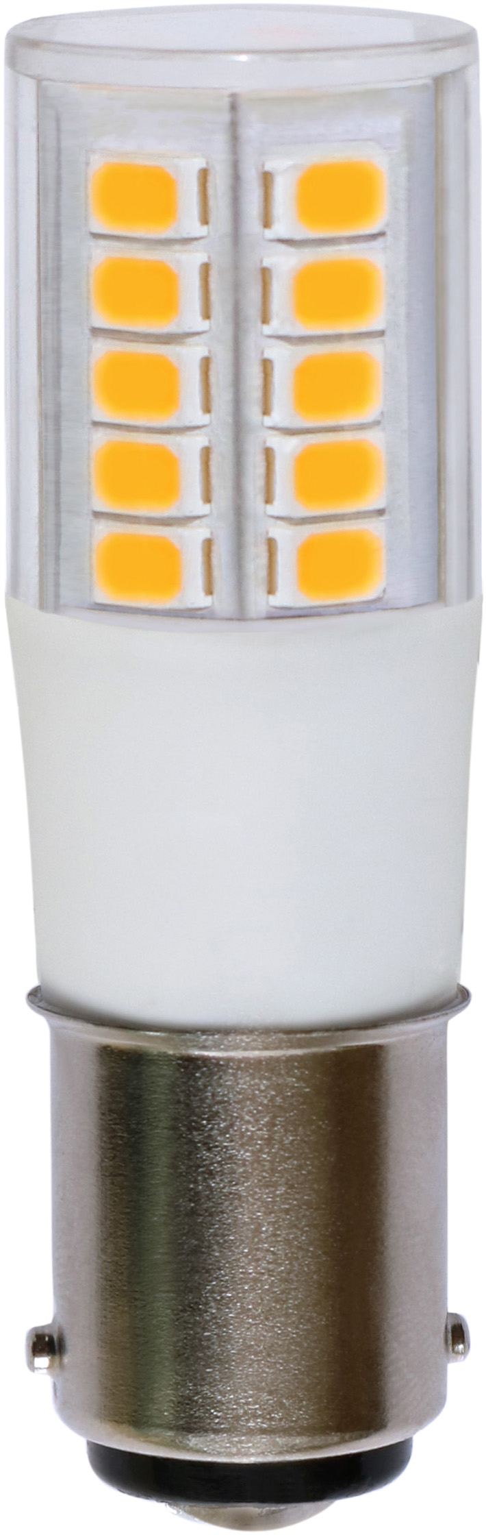 LED-Lampe B15d 5,5W 3000K 575lm F ws Ø18x57mm 220-240V