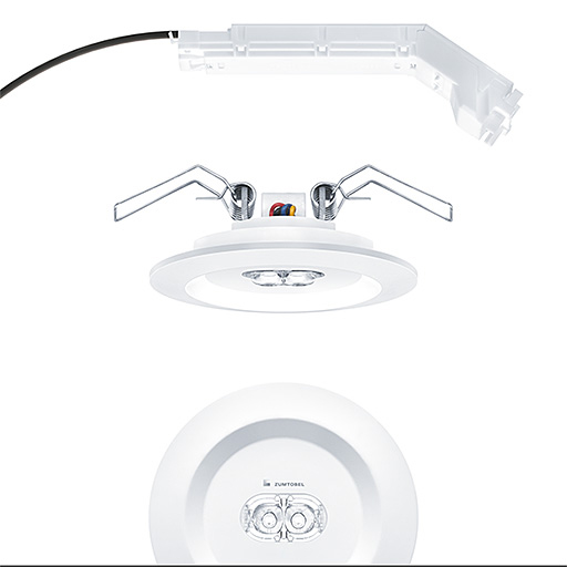 LED-Sicherheitsleuchte 3,8W 4000K 281lm IP40 EB 2LEDs Einb ÜberwBaust dezentr